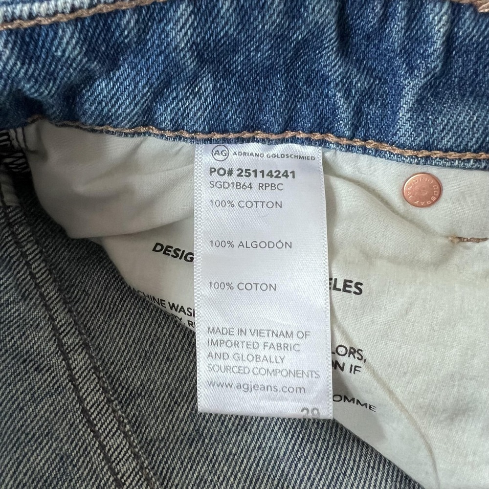 AG Adriano Goldschmied Deven High Rise Ultra Wide Leg Jeans Womens 29 Blue - Picture 8 of 15